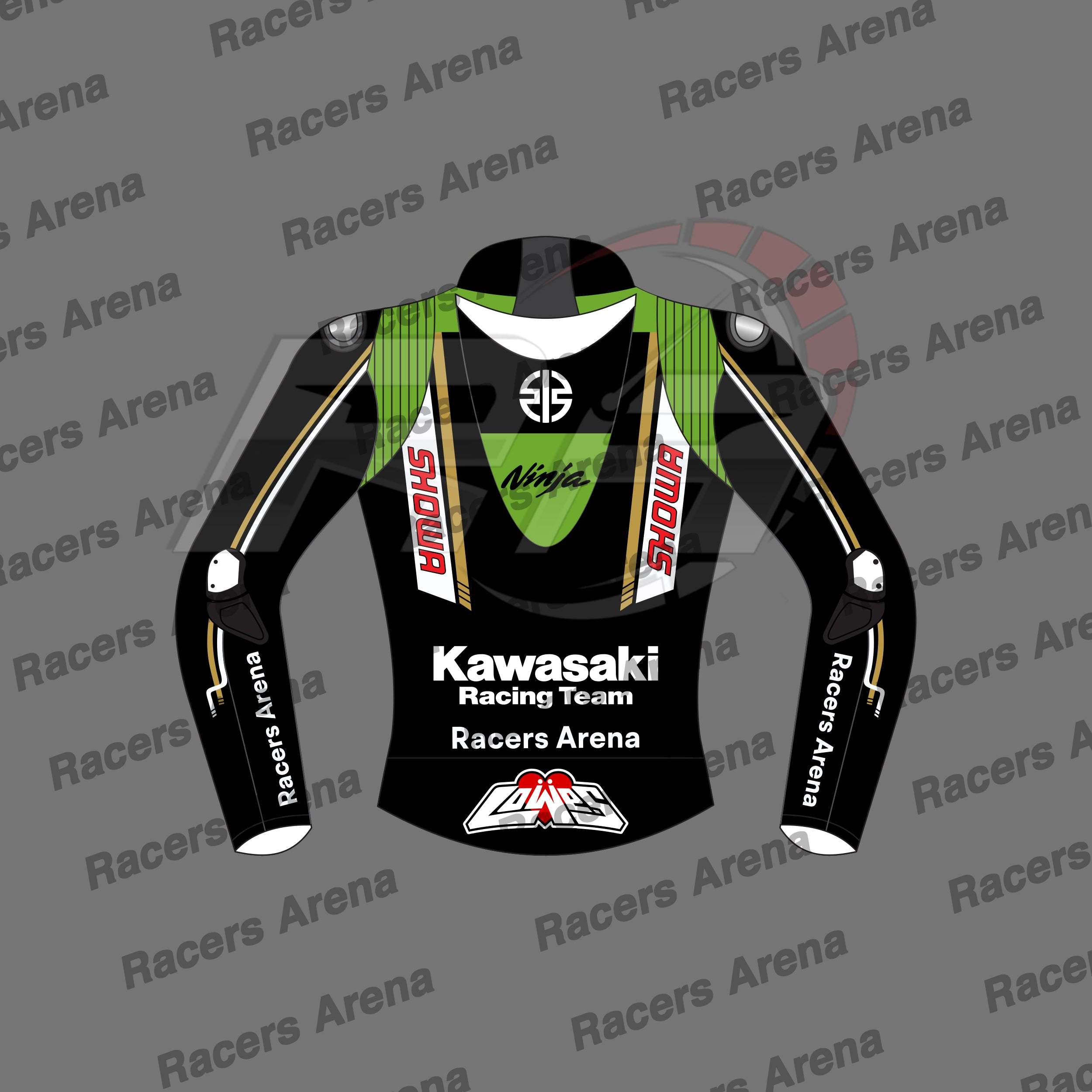 Alex-Lowes-Kawasaki-Ninja-WSBK-2024-Motorcycle-Leather-Race-Jacket-Back Alex-Lowes-Kawasaki-Ninja-WSBK-2024-Motorcycle-Leather-Race-Jacket-Back