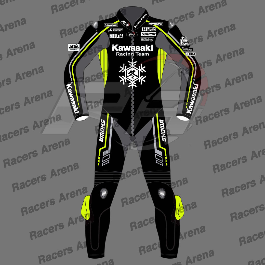 Alex Lowes 1 Piece Winter Test 2023 Motorcycle Leather Race Suit Front