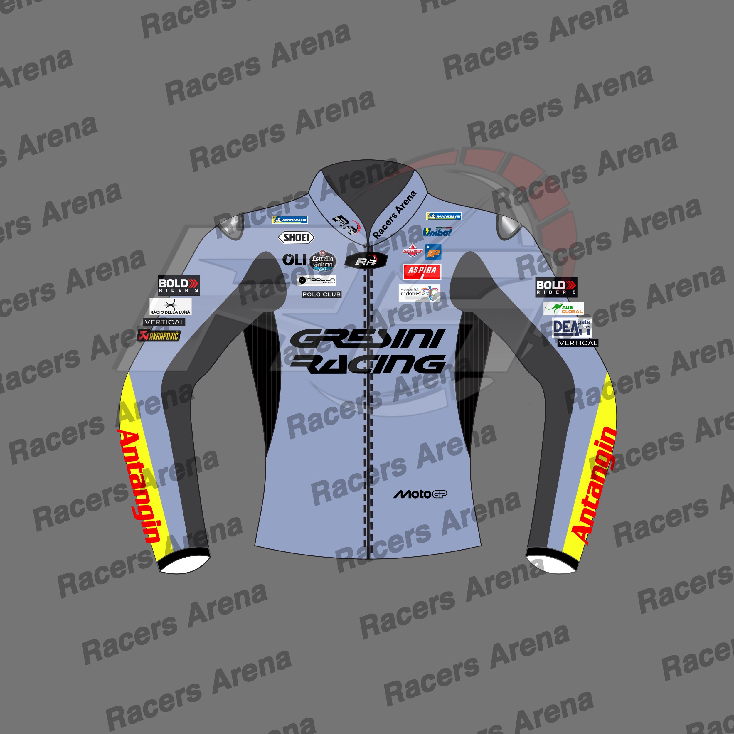 Alex Marquez MotoGP Team Gresini 2025 Motorbike Racing Jacket Front