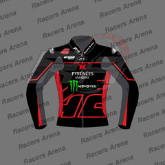 Alex Rins LCR Honda 2023 Winter Test Motorcycle Leather Racing Jacket Front