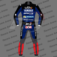 Andrea Dovizioso Yamaha WithU MotoGP 2022 Motorcycle Leather Race Suit Back