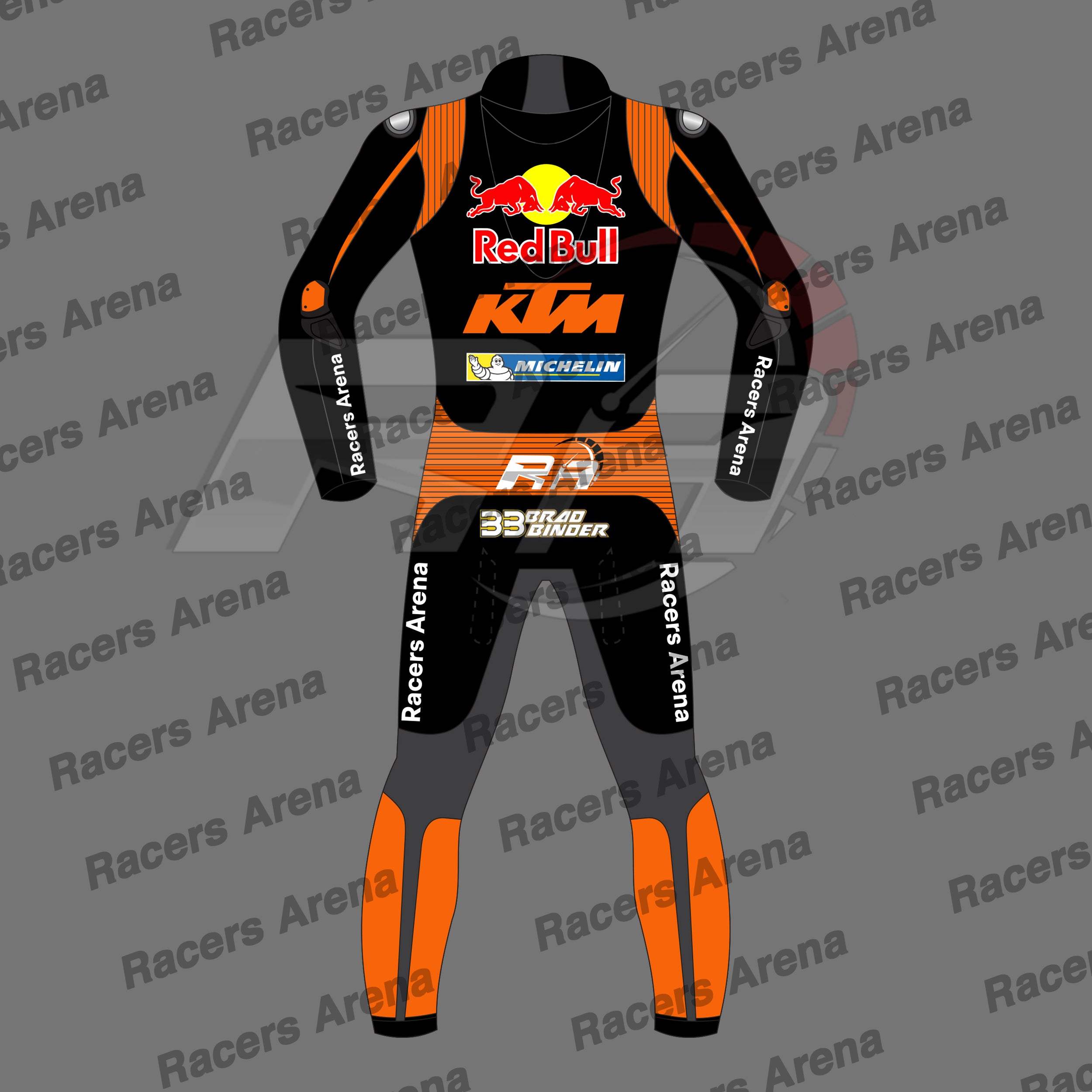 Bard Binder KTM MOTOGP 2024 Motorcycle Leather Race Suit Back Bard Binder KTM MOTOGP 2024 Motorcycle Leather Race Suit Back