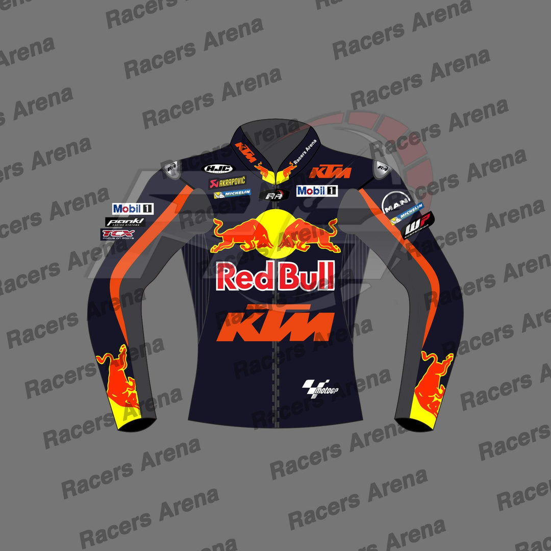 Brad Binder Red Bull KTM MotoGP 2023 Motorcycle Leather Race jacket Front