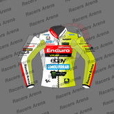 Fabio Di Giannantonio Pertamina Enduro VR46 Racing Team 2024 Motorcycle Leather Race Jacket Front