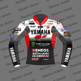 Fabio Quartararo MotoGp 2025 Yamaha Leather Motorcycle Jacket Front