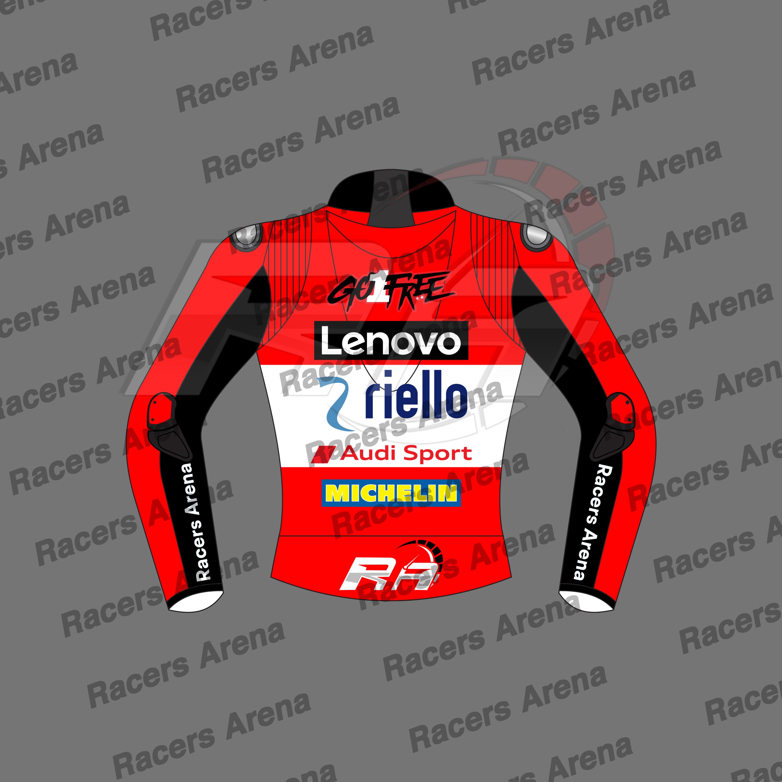 Francesco-Bagnaia-British-GP-2024-Motorbike-Leather-Race-Jacket-Back Francesco-Bagnaia-British-GP-2024-Motorbike-Leather-Race-Jacket-Back