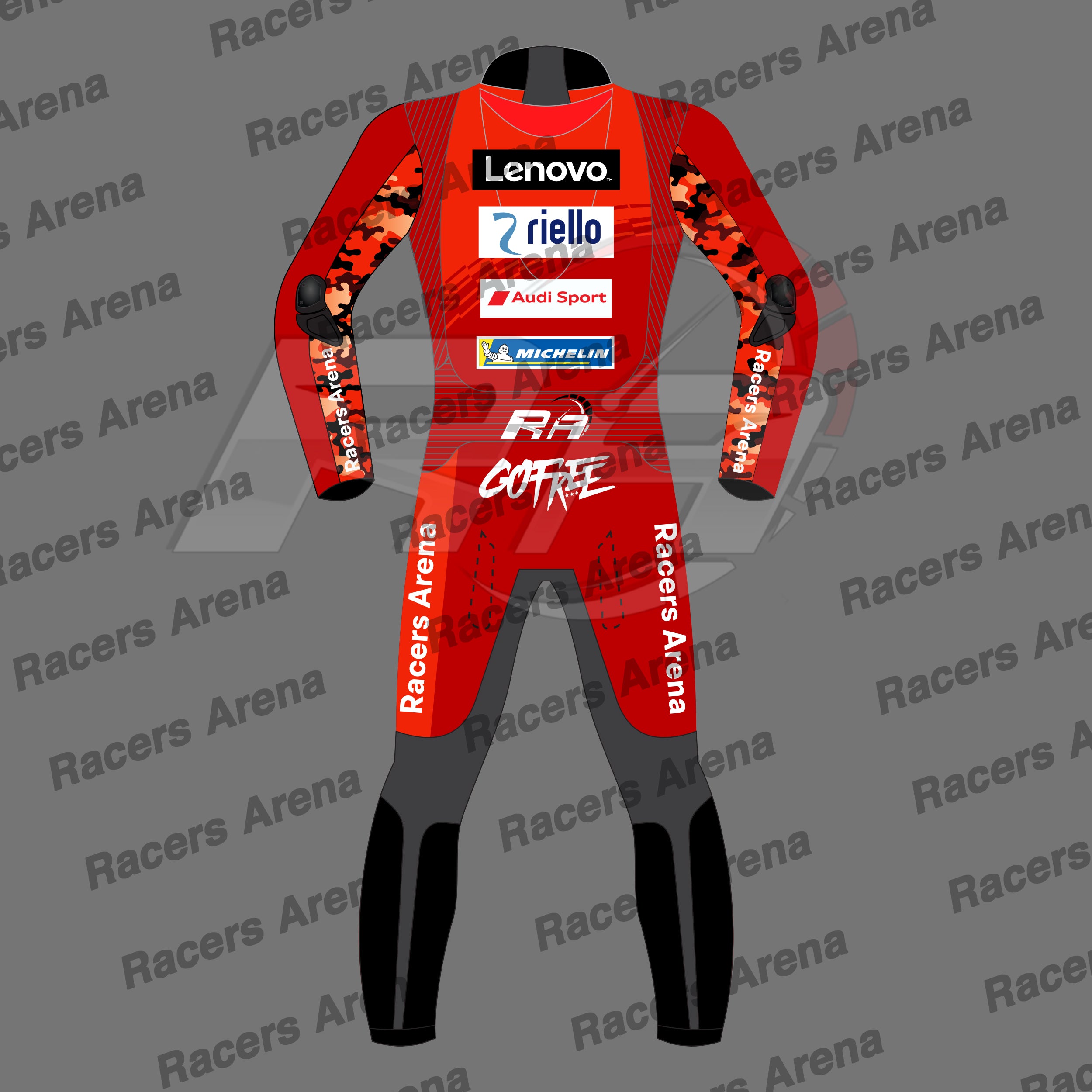 Francesco-Bagnaia-Motogp-Ducati-Motorcycle-Leather-Race-Suit-2025-Back Francesco-Bagnaia-Motogp-Ducati-Motorcycle-Leather-Race-Suit-2025-Back