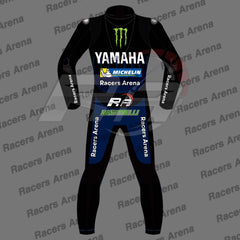Franco Morbidelli Monster Energy MotoGP 2022 Motorcycle Leather Race Suit Back