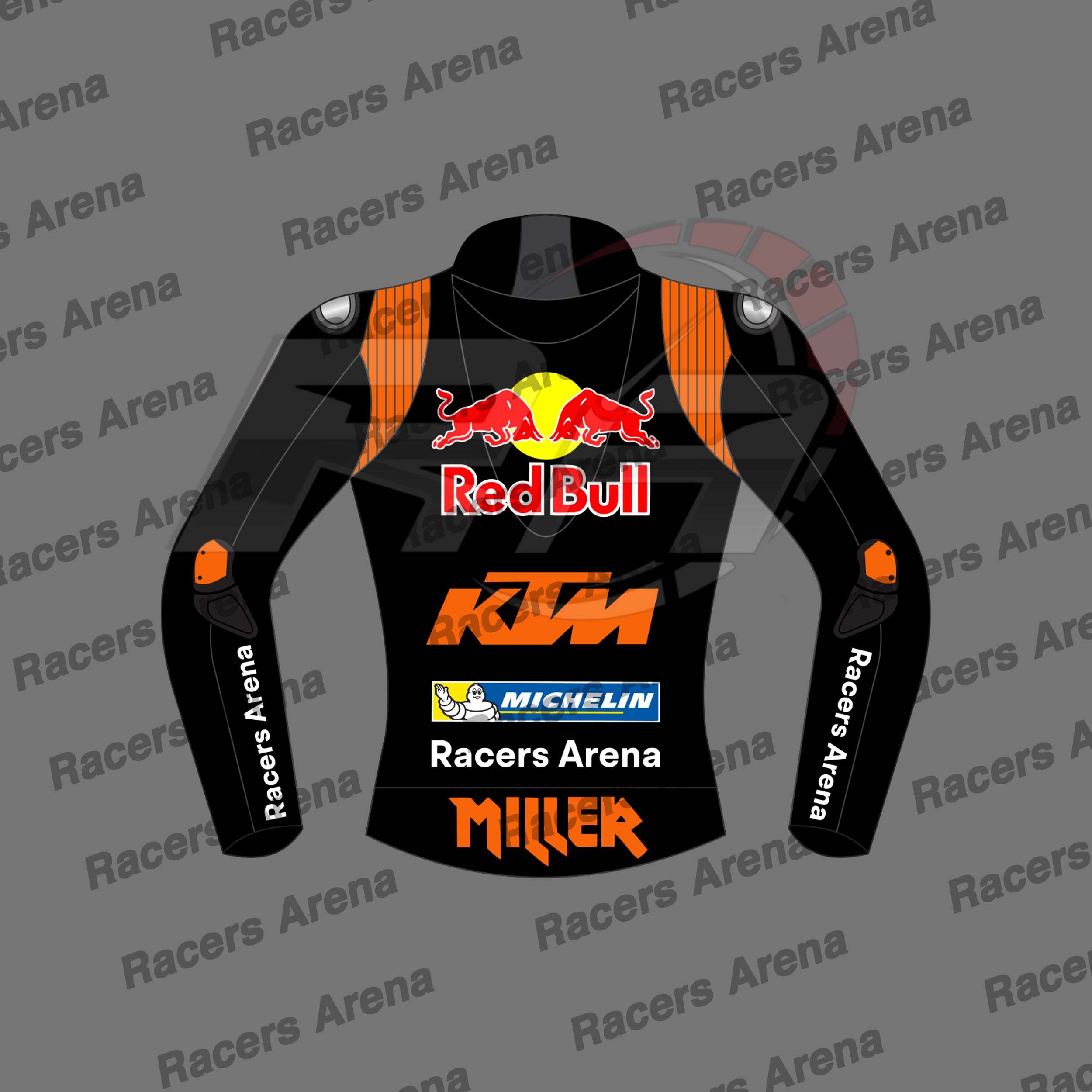 Jack Miller KTM Red Bull MOTOGP 2024 Motorbike Leather Race Jacket Back Jack Miller KTM Red Bull MOTOGP 2024 Motorbike Leather Race Jacket Back