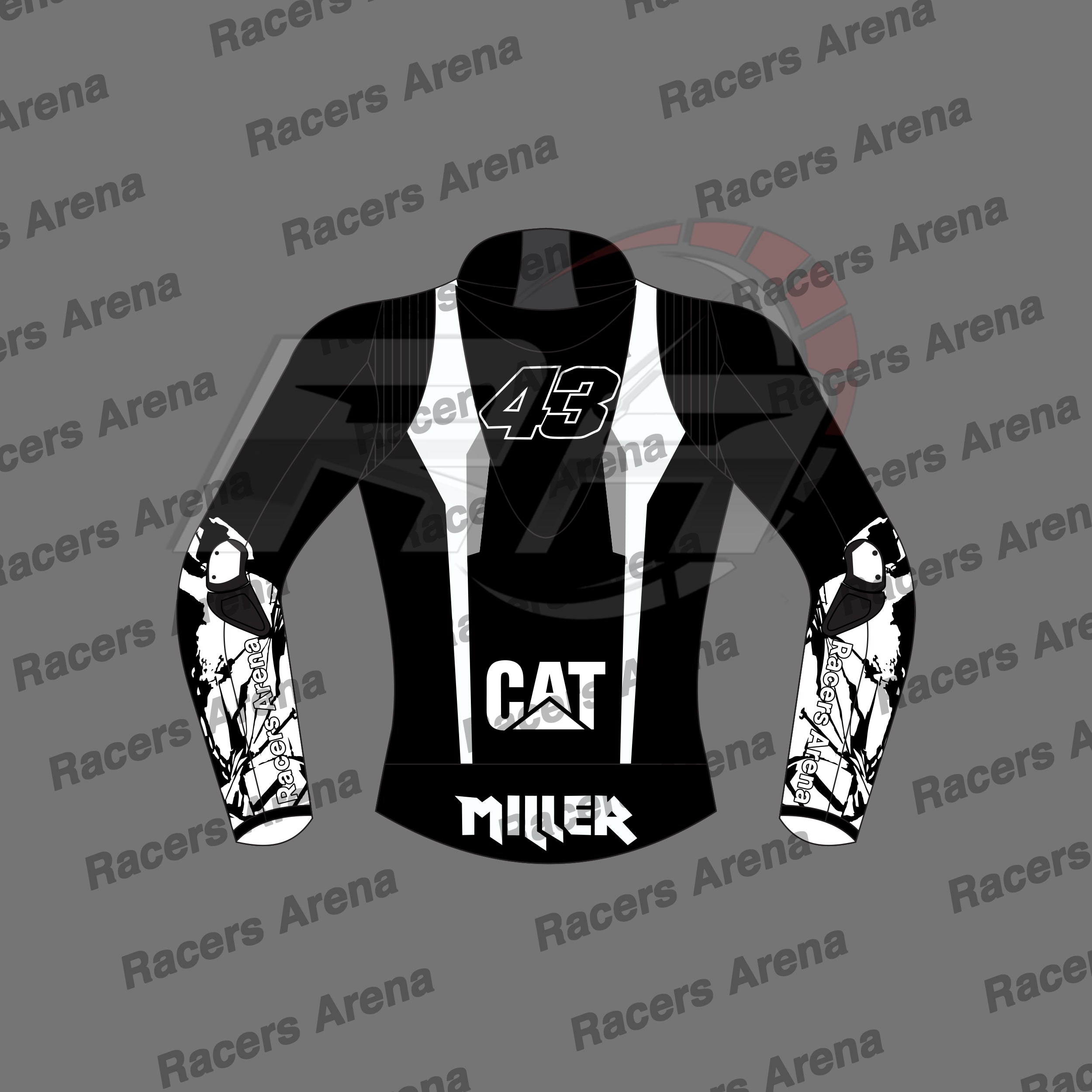 Jack Miller Winter Test 2024 Motorcycle Leather Jacket Back Jack Miller Winter Test 2024 Motorcycle Leather Jacket Back