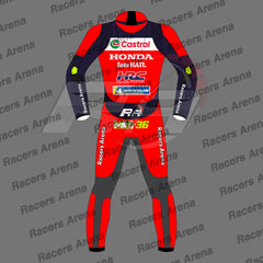 Joan Mir MotoGP 2025 Honda Motorcycle Leather Race Suit Back
