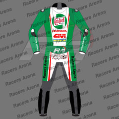 Johann Zarco Castrol Honda British GP 2024 Race Leather Suit Back