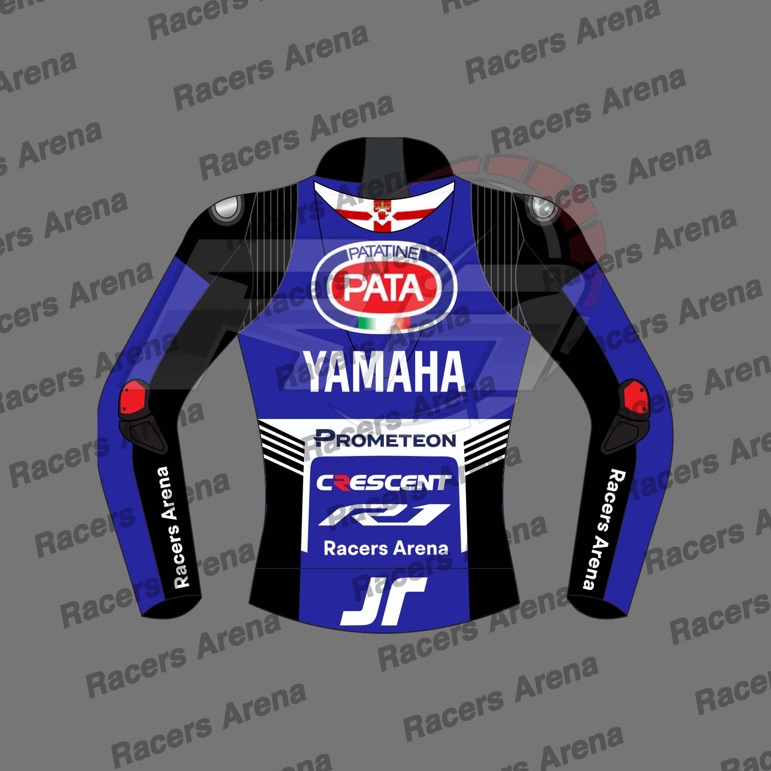 Jonathan Rea Yamaha SBK 2024 Motorcycle Racing Jacket Back Jonathan Rea Yamaha SBK 2024 Motorcycle Racing Jacket Back