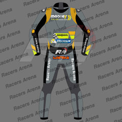 Luca Marini Mooney VR46 MotoGP 2022 Motorcycle Racing Leather Suit Back