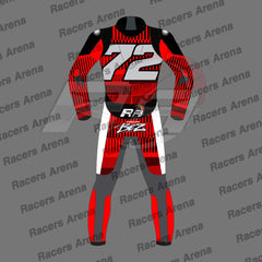 Marco Bezzecchi 72 Winter Test 2024 Motorcycle Leather Suit Back