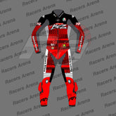 Marco Bezzecchi 72 Winter Test 2024 Motorcycle Leather Suit Front