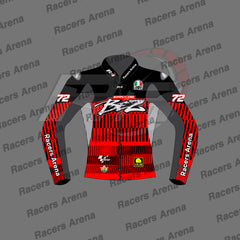 Marco Bezzecchi MotoGP 2024 Winter Test Motorcycle Leather Race Jacket Front