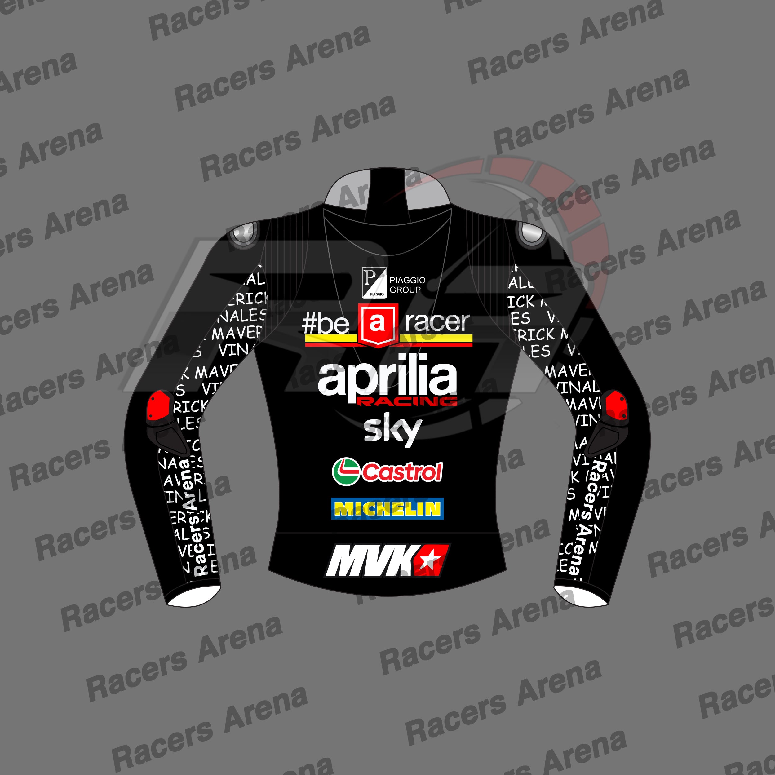 Maverick-Vinales-Aprilia-British-GP-2024-Motorcycle-Race-Leather-Jacket-Back Maverick-Vinales-Aprilia-British-GP-2024-Motorcycle-Race-Leather-Jacket-Back