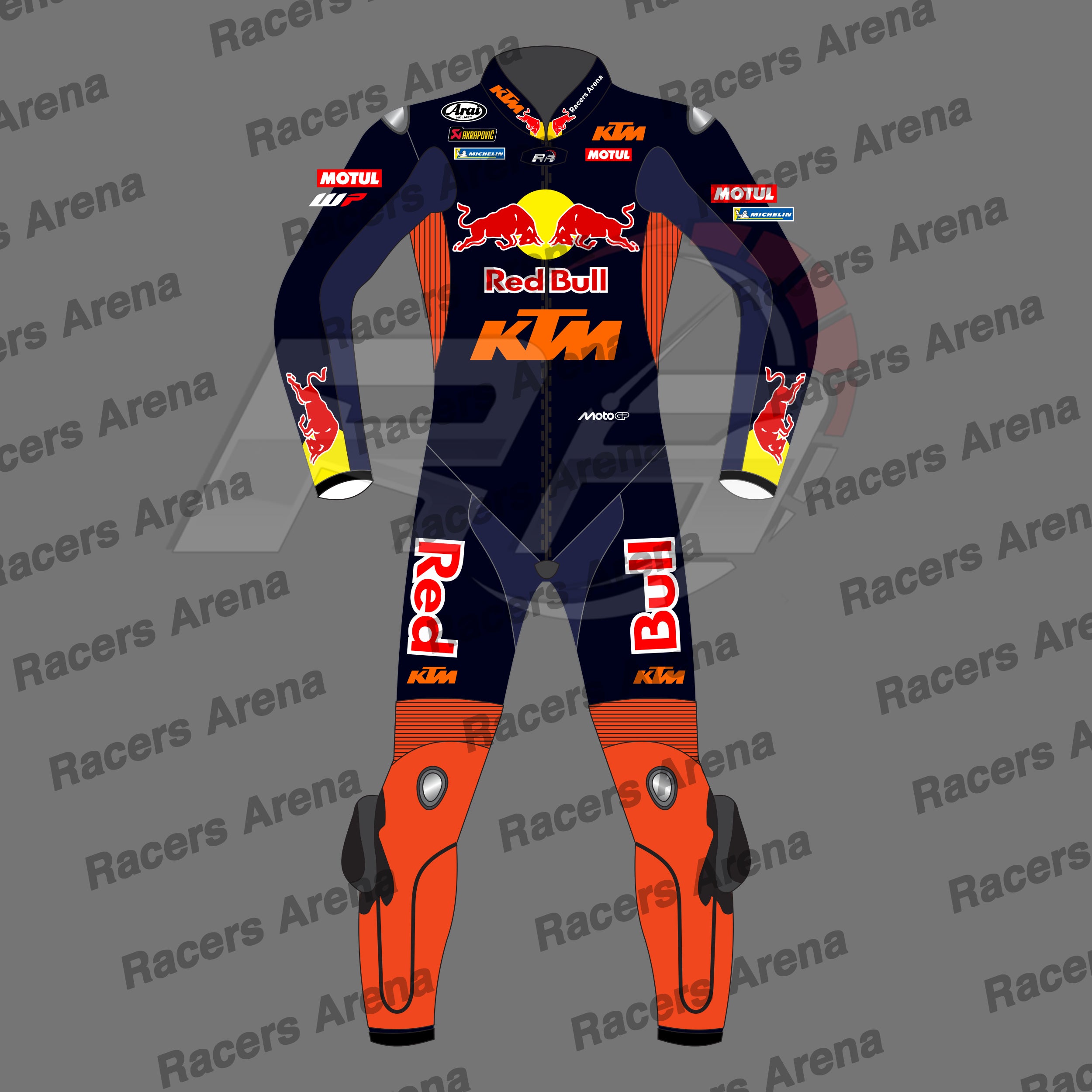 Maverick Vinales KTM Red Bull MotoGP 2026 Race Leather Suit Front