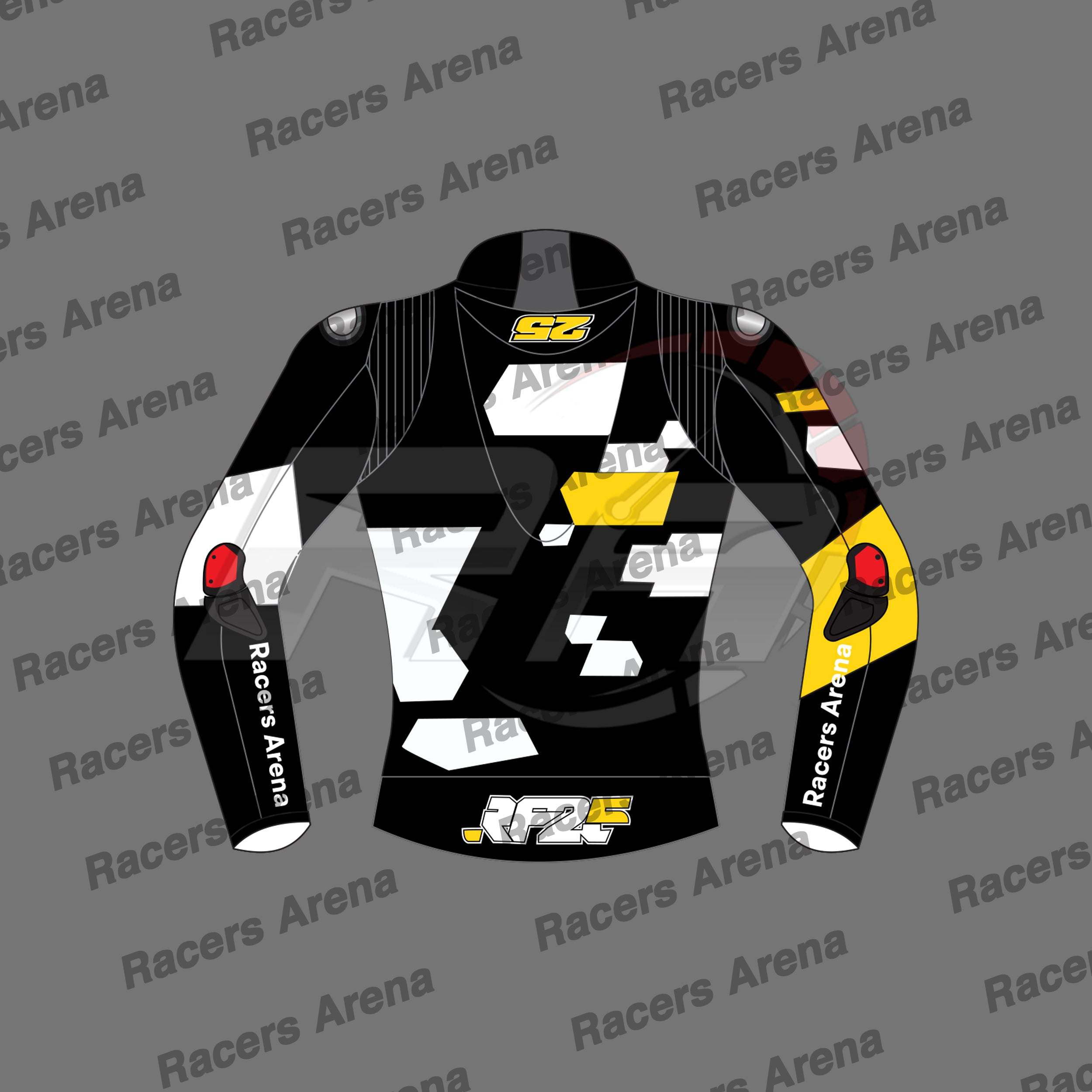 Raul Fernandez Black Aprilia Winter Test 2023 Motorcycle Leather Race Jacket Back Raul Fernandez Black Aprilia Winter Test 2023 Motorcycle Leather Race Jacket Back
