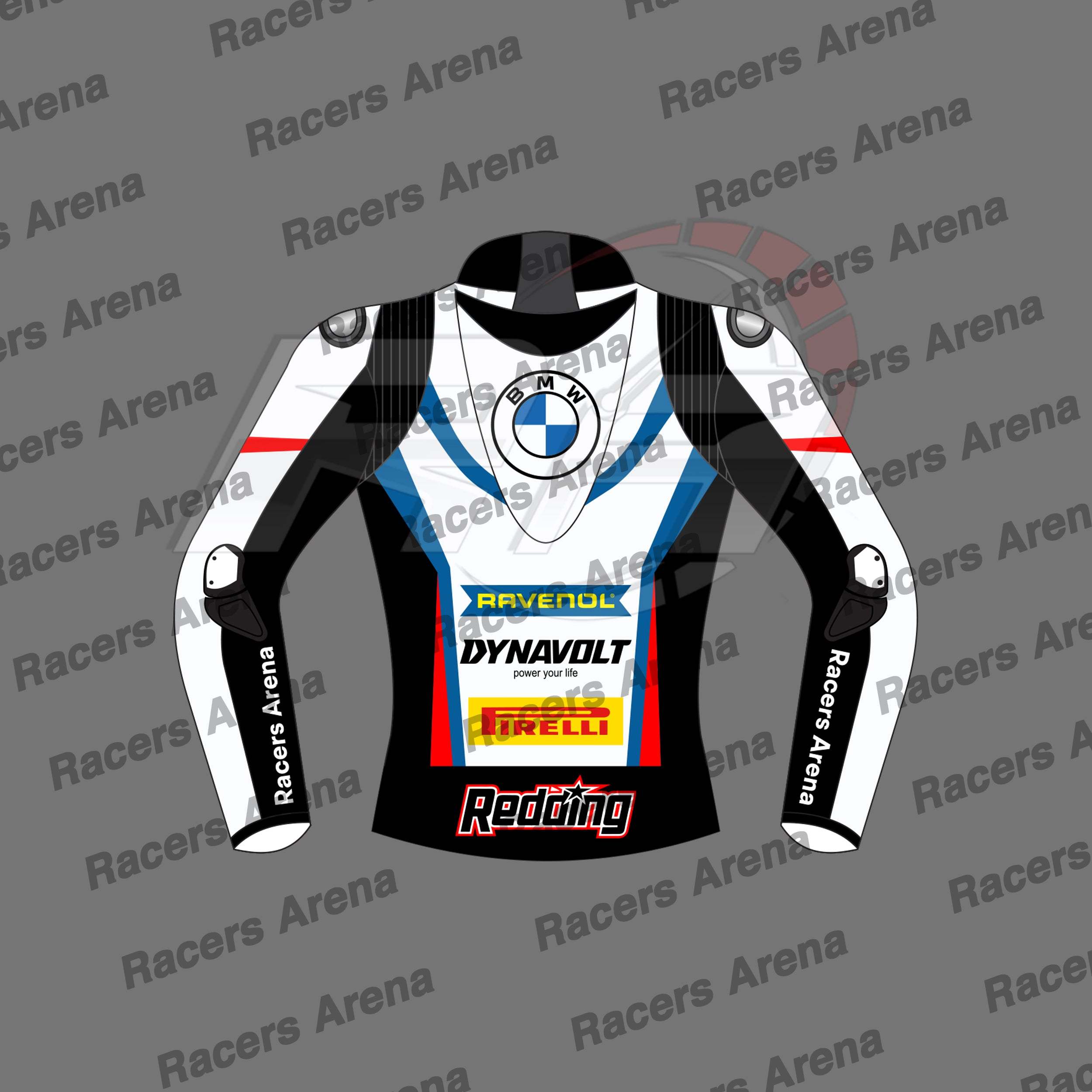 Scott Redding BMW Motorrad SBK 2022 Motorbike Leather Race Jacket Back Scott Redding BMW Motorrad SBK 2022 Motorbike Leather Race Jacket Back