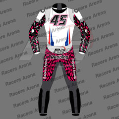 Scott Reddings 45 Winter Test 2022 Motorcycle Leather Riding Suit Back