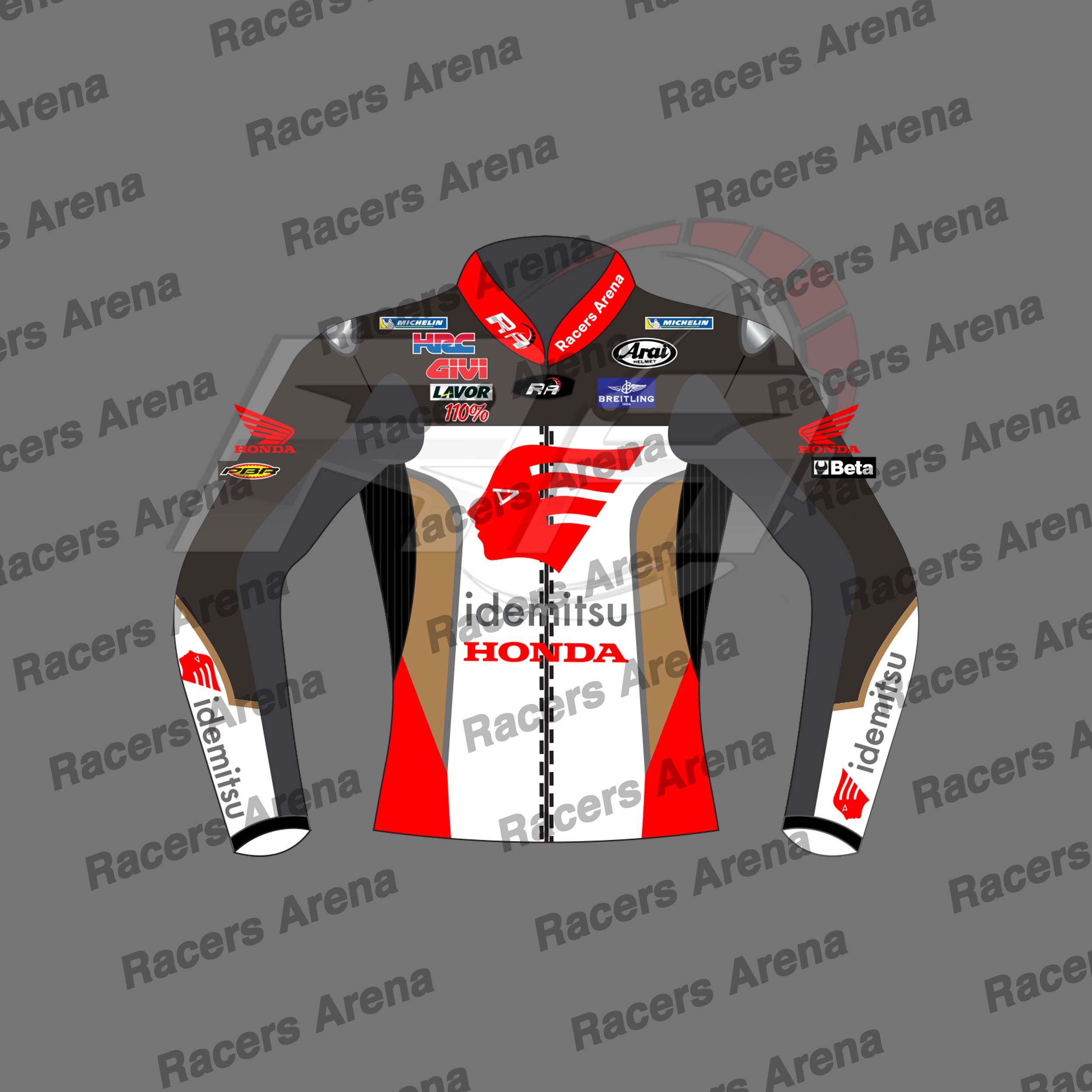 Takaaki Nakagami LCR Honda MotoGP 2022 Motorbike Leather Race Jacket Front