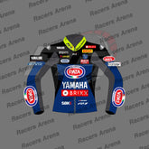 Toprak Razgatlioglu Pata Yamaha SBK 2022 Motorcycle Leather Racing Jacket Front