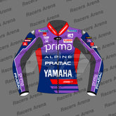 Toprak Razgatlioglu Pramac Yamaha MotoGP 2026 Leather Racing Jacket Front