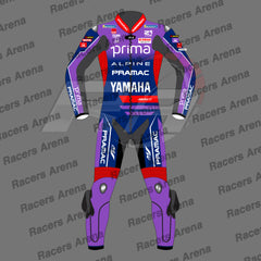Toprak Razgatlioglu Yamaha Pramac MotoGP 2026 Motorbike Leather Race Suit Front