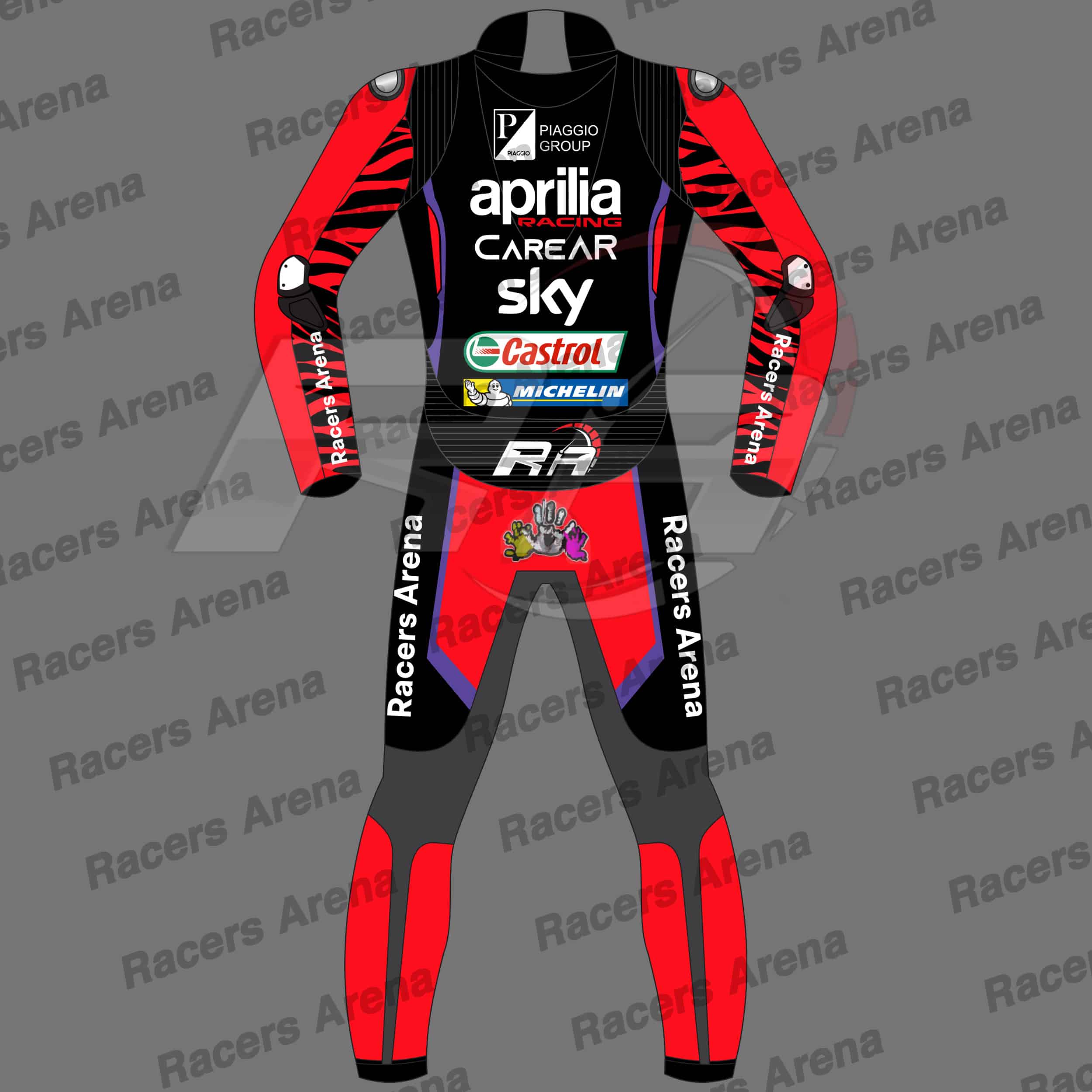 Aleix Espargaro Aprilia MotoGP 2023 Motorcycle Leather Racing Suit Back Aleix Espargaro Aprilia MotoGP 2023 Motorcycle Leather Racing Suit Back