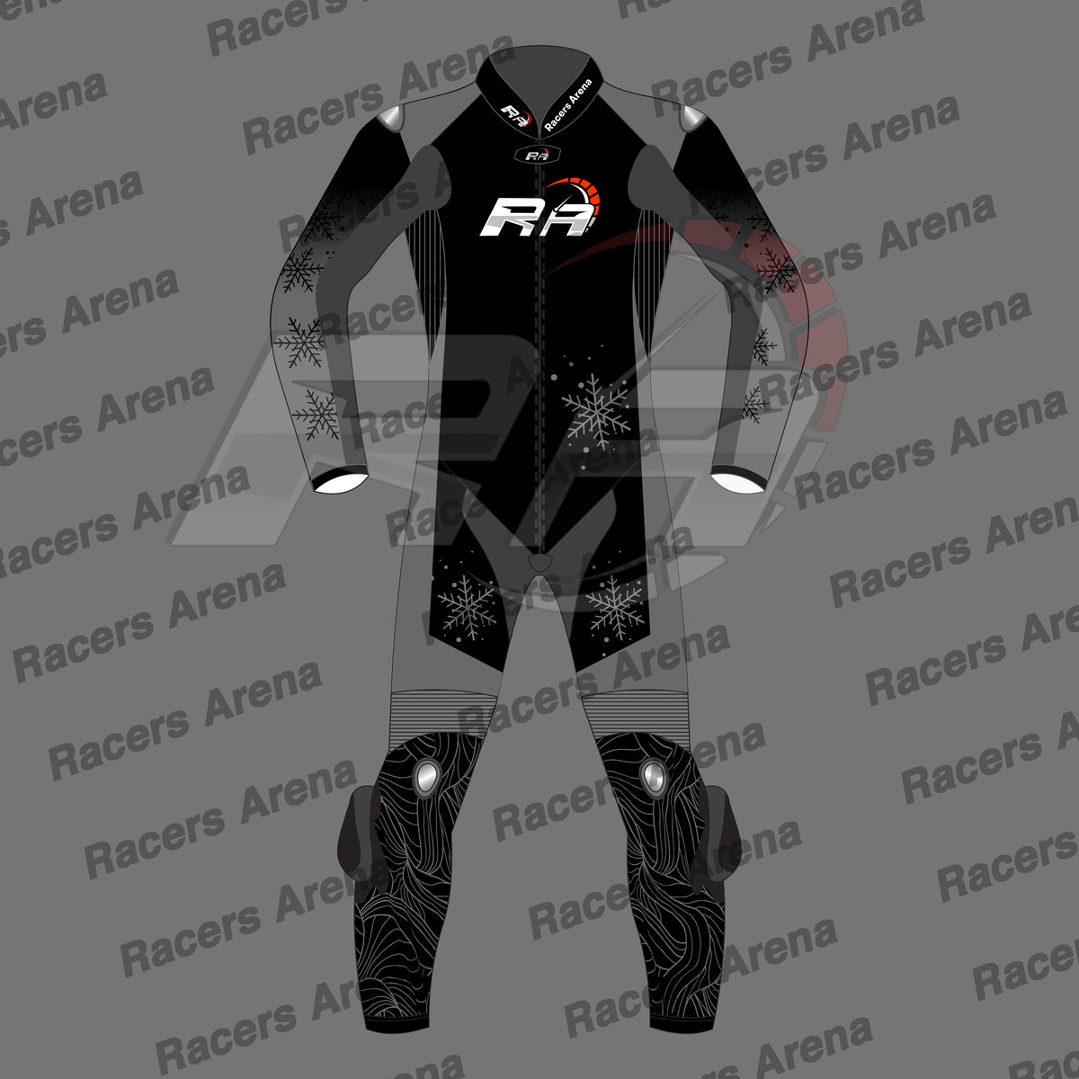 Racers Arena FrostVortex Pro Motorcycle Leather Race Suit