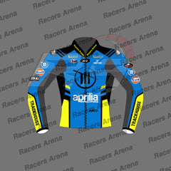 Ai Ogura Aprilia Trackhouse MotoGP 2025 Leather Race Jacket Front