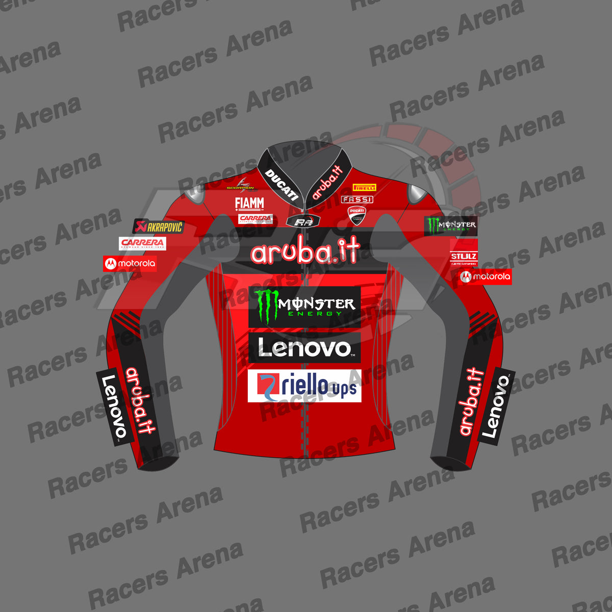 Alvaro-Bautista-Ducati-SBK-2024-Motorcycle-Track-Race-Jacket-Front