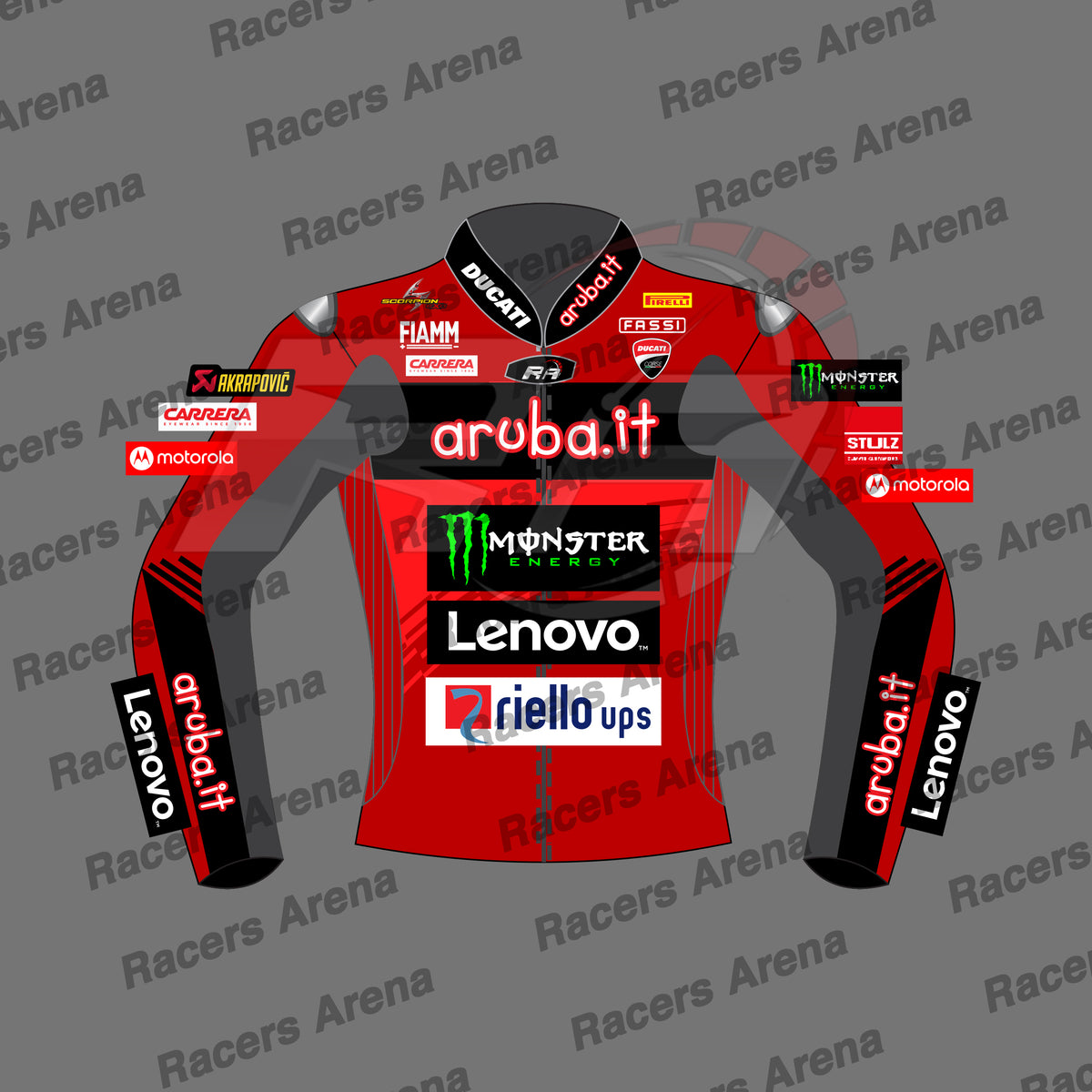 Alvaro Bautista Ducati SBK 2024 Motorcycle Track Race Jacket