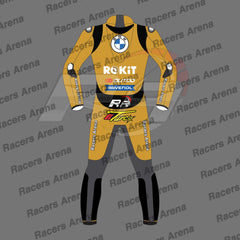 BMW Motorbike Leathers Toprak Razgatlioglu Winter Test 2024 Motorcycle Suit Back