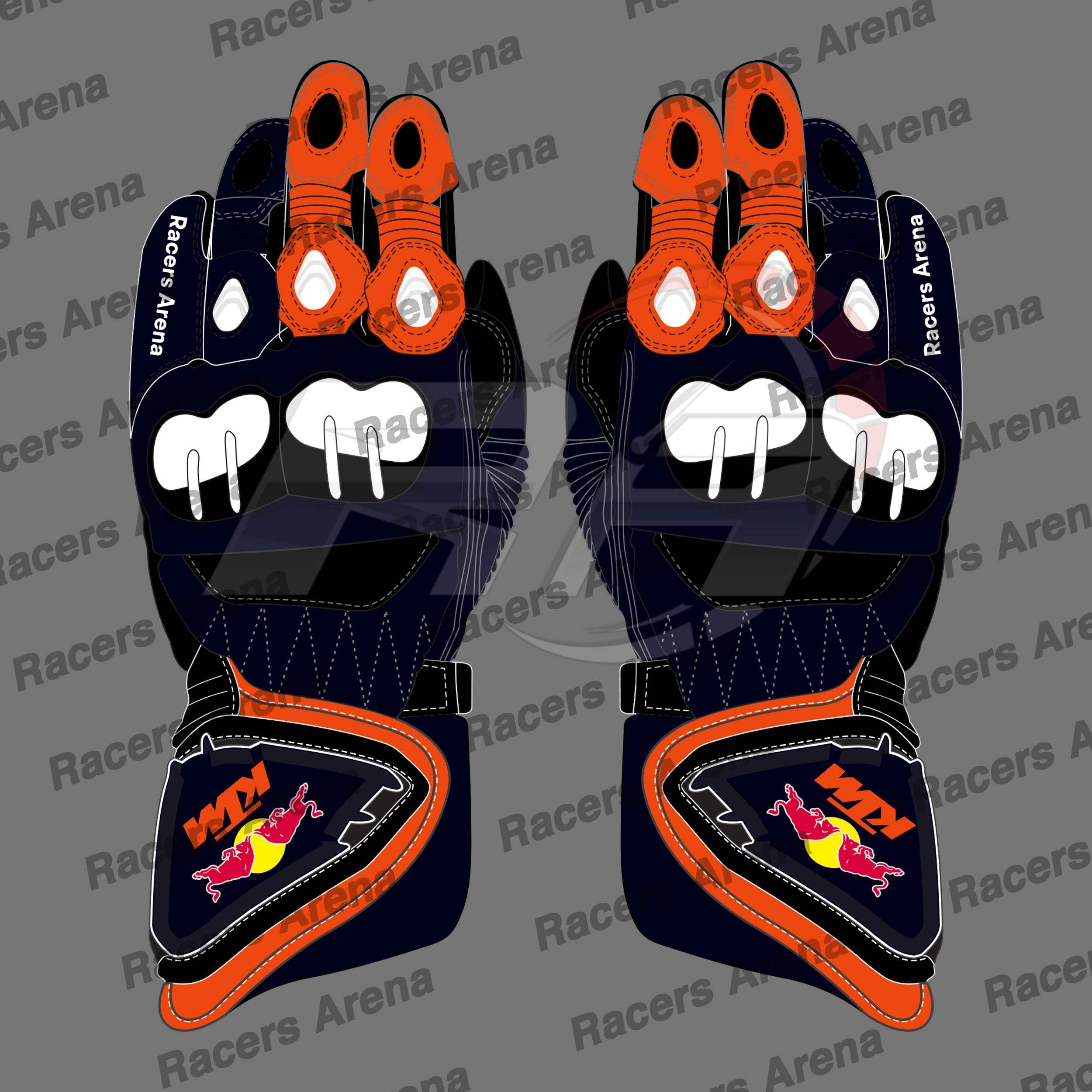 Brad Binder KTM Red Bull MotoGP 2023 Motorcycle Race Gloves