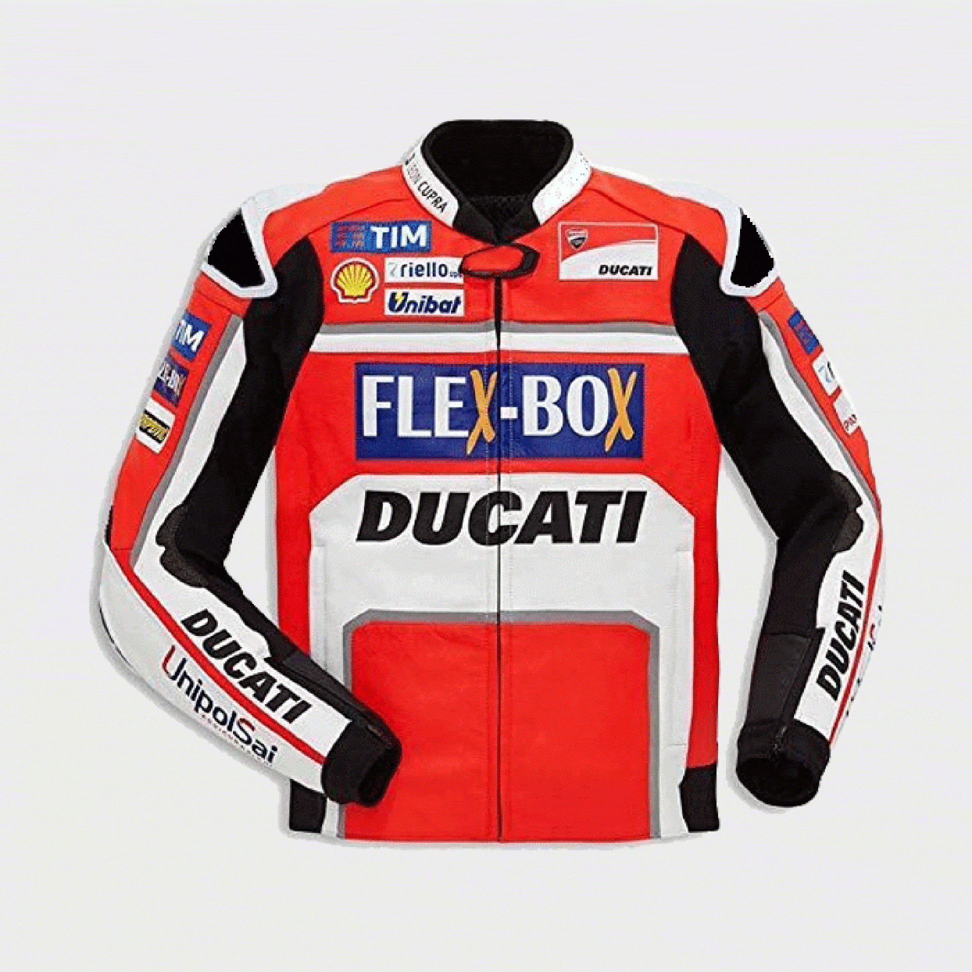 Ducati Corse Leather MotoGP Jacket Front