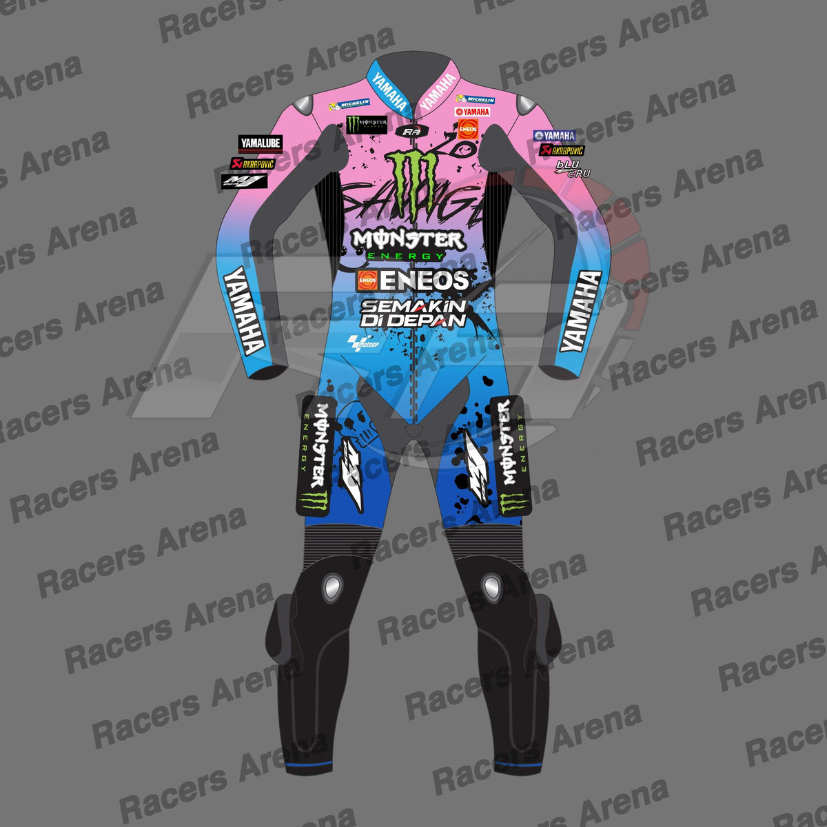 Fabio Quartararo Yamaha Suit French GP 2024 Motorcycle Leather Race Suit