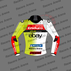 Fabio Di Giannantonio Pertamina Enduro VR46 Racing Team 2024 Motorcycle Leather Race Jacket Back