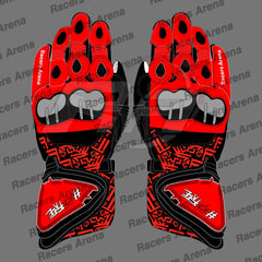 Francesco Bagnaia Ducati MotoGP 2022 Motorbike Leather Race Gloves