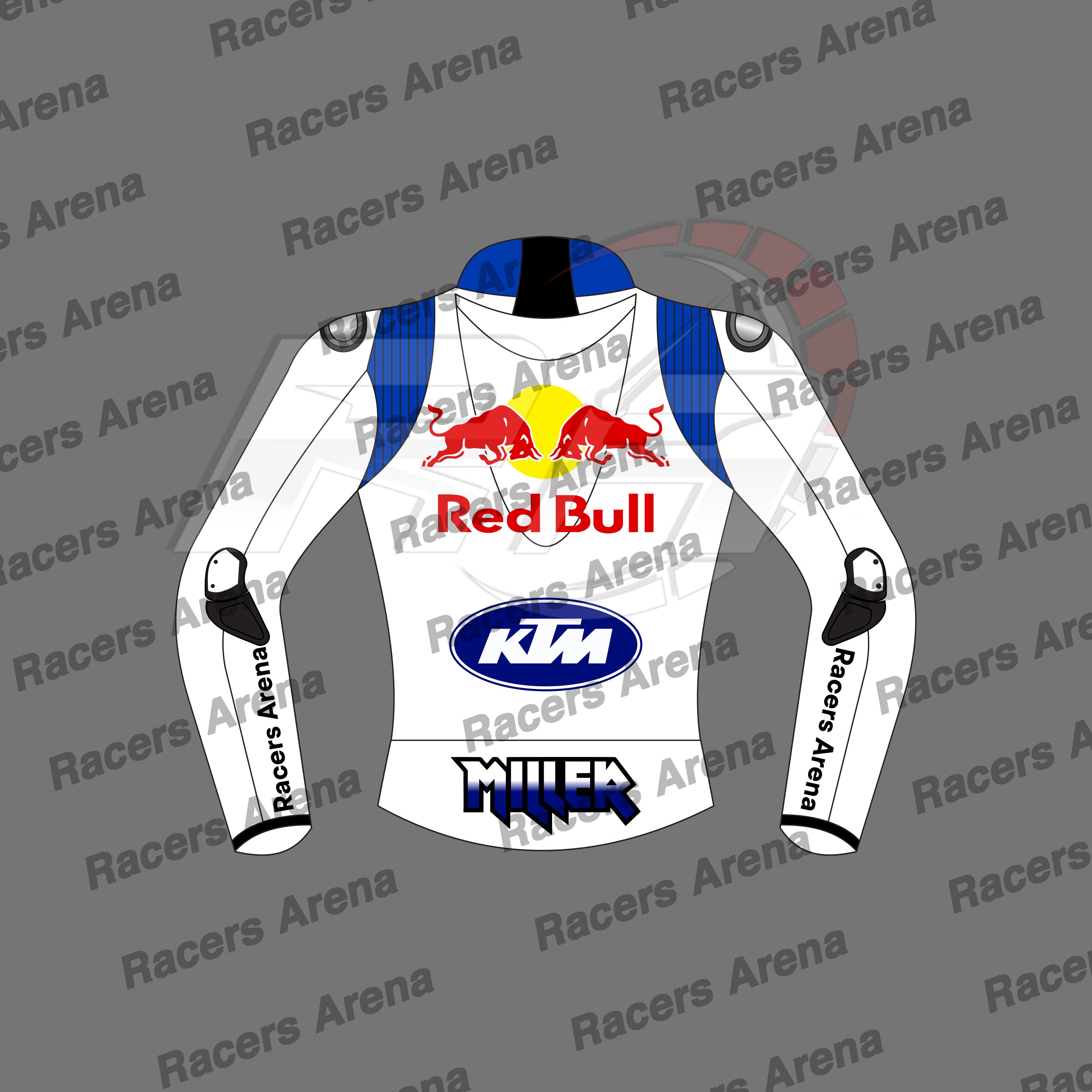 Jack-Miller-KTM-White-British-GP-2024-Biker-Leather-Jacket-Back