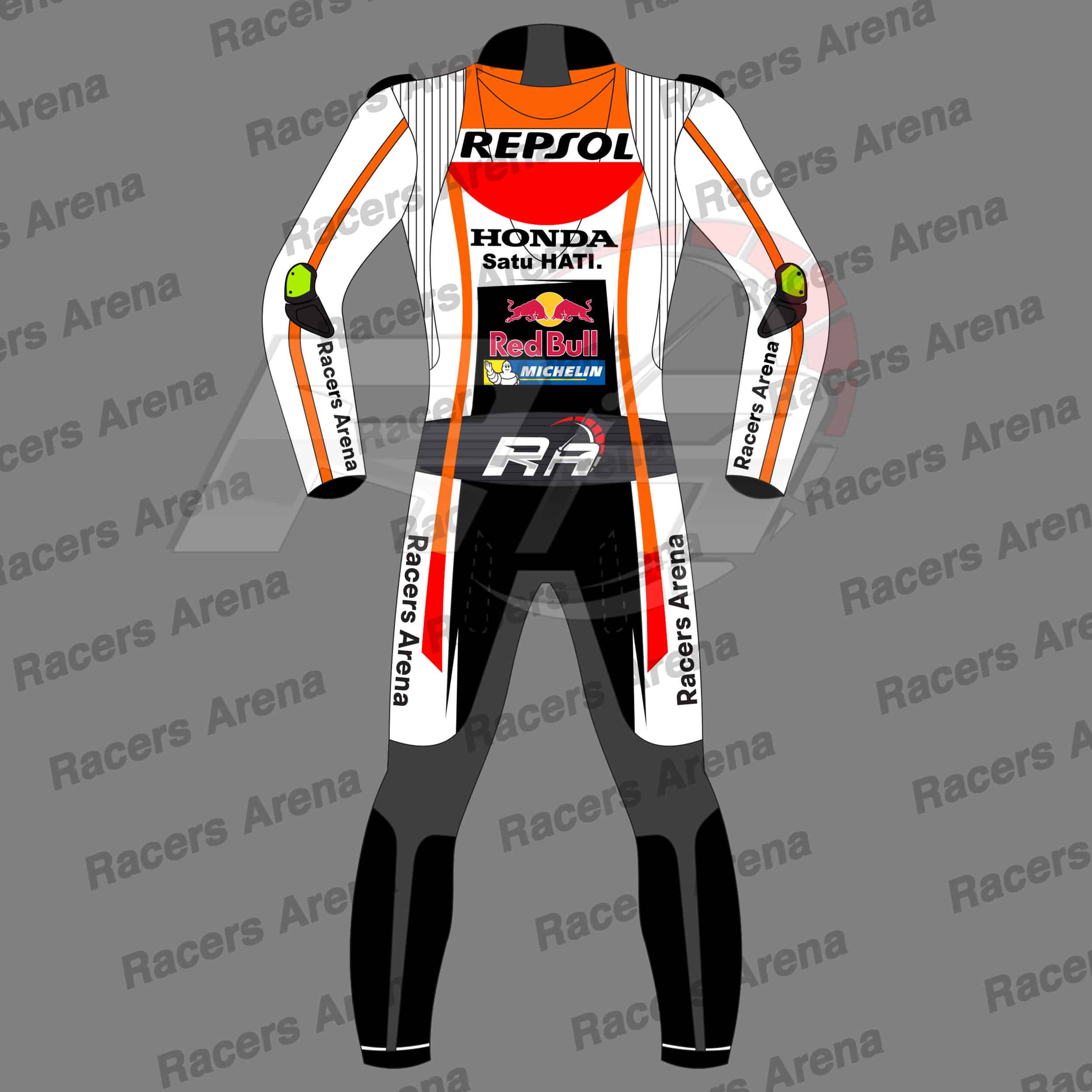 Joan Mir HRC Honda Repsol MotoGP 2023 Race Leather Suit Back