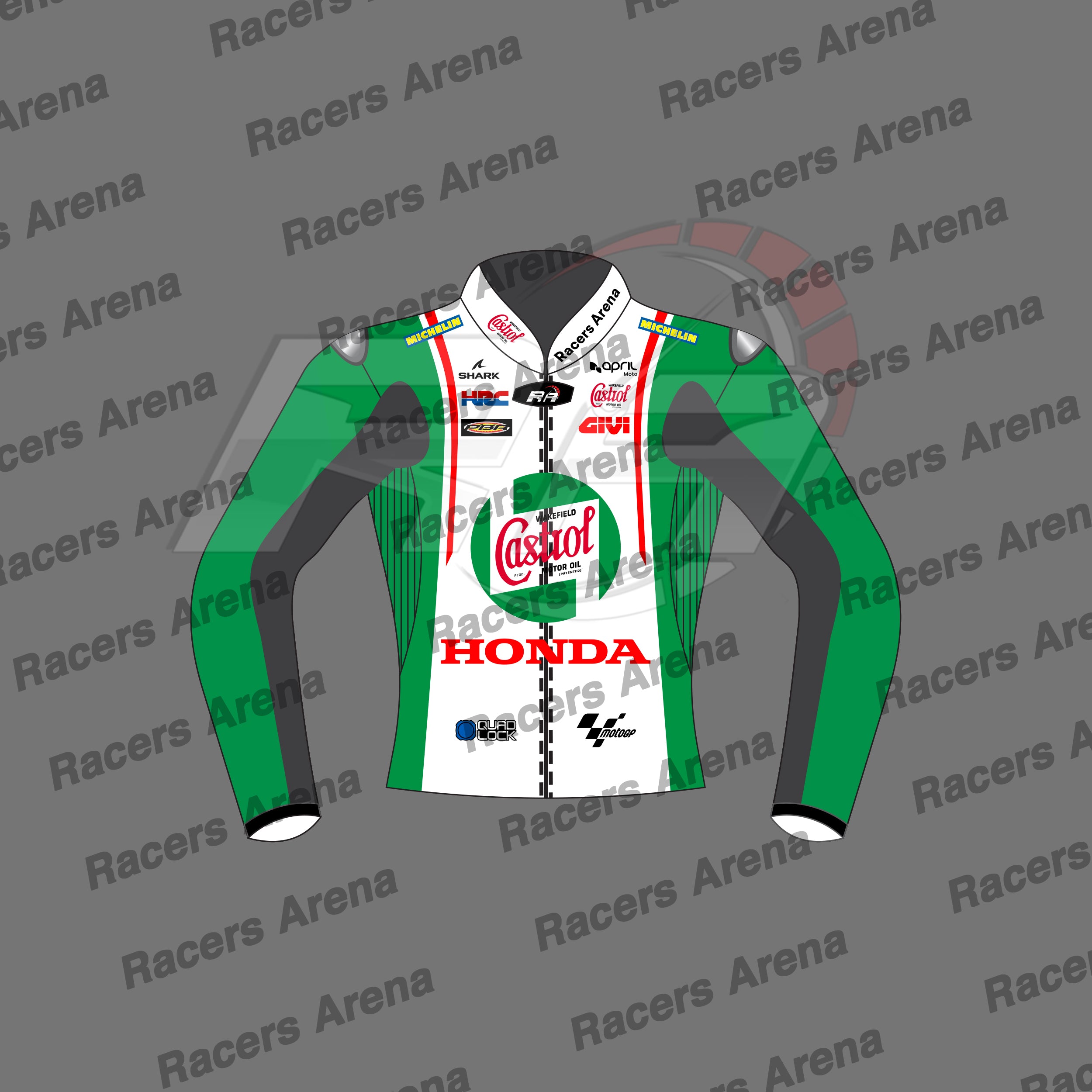 Johann-Zarco-Castrol-Honda-British-GP-2024-Race-Leather-Jacket-Front