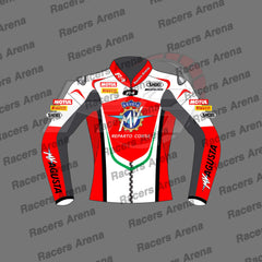 MV Agusta Reparto Corse Leather Race Jacket Front