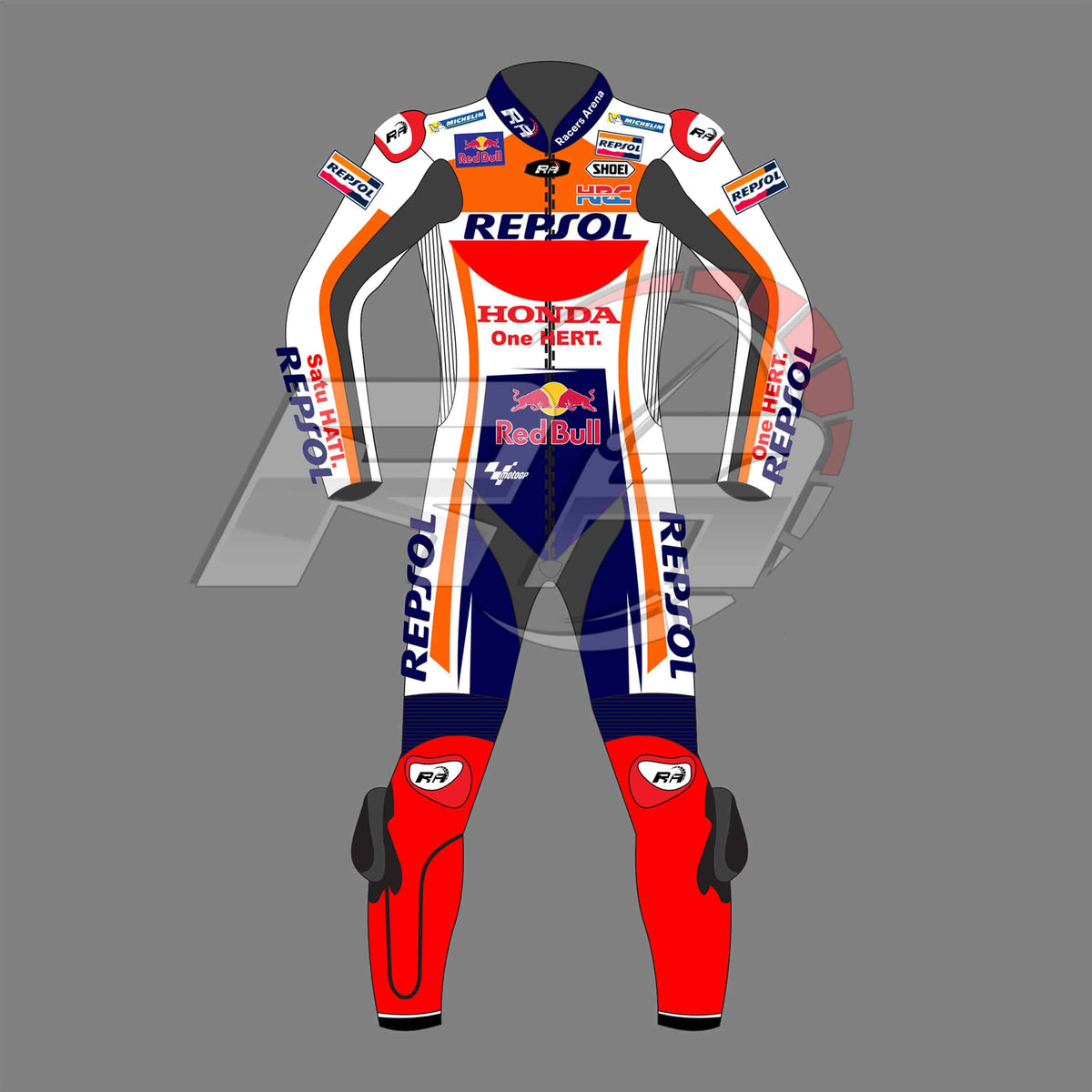 Marc Marquez Honda Repsol Race Suit MotoGP 2020 Front