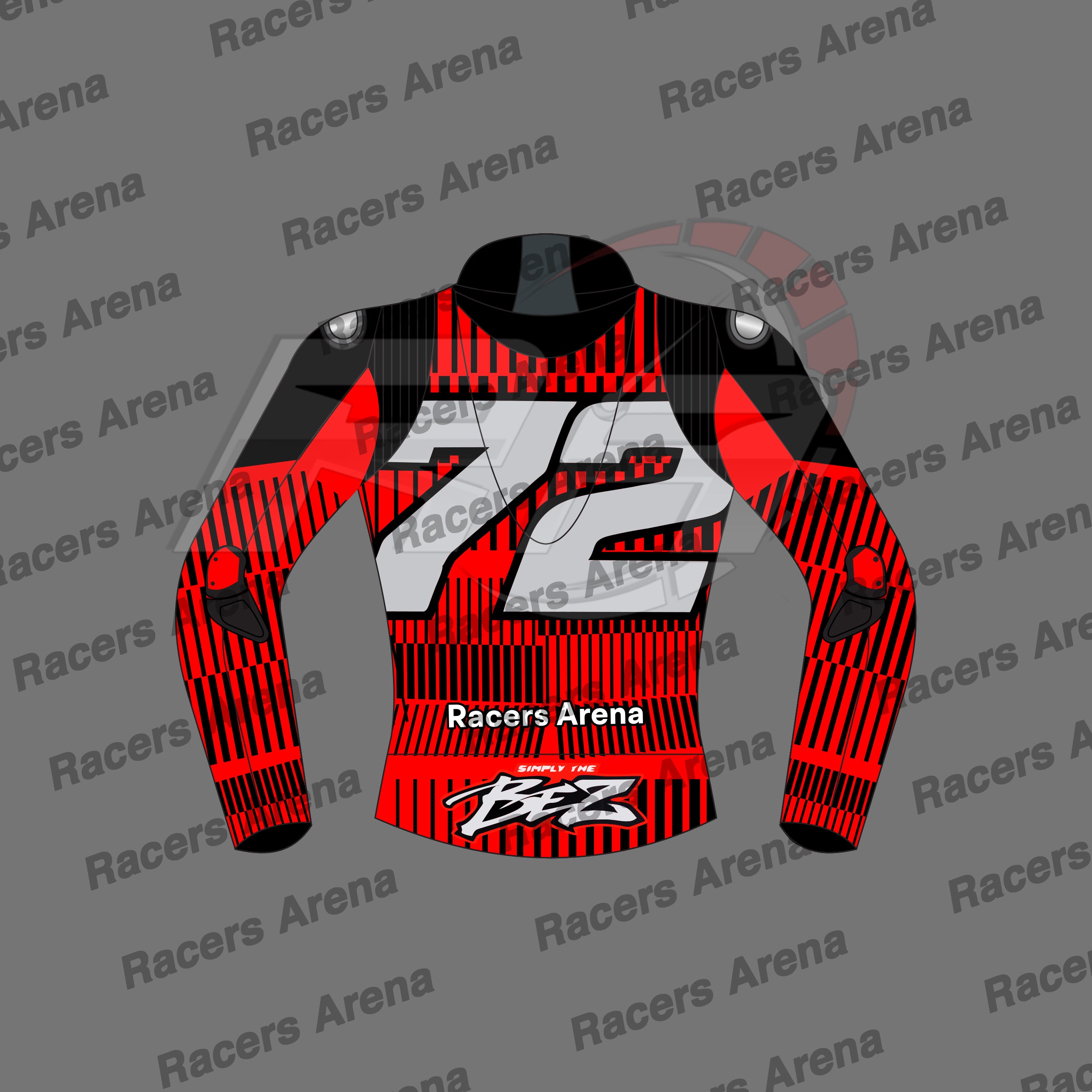 Marco Bezzecchi MotoGP 2024 Winter Test Motorcycle Leather Race Jacket Back