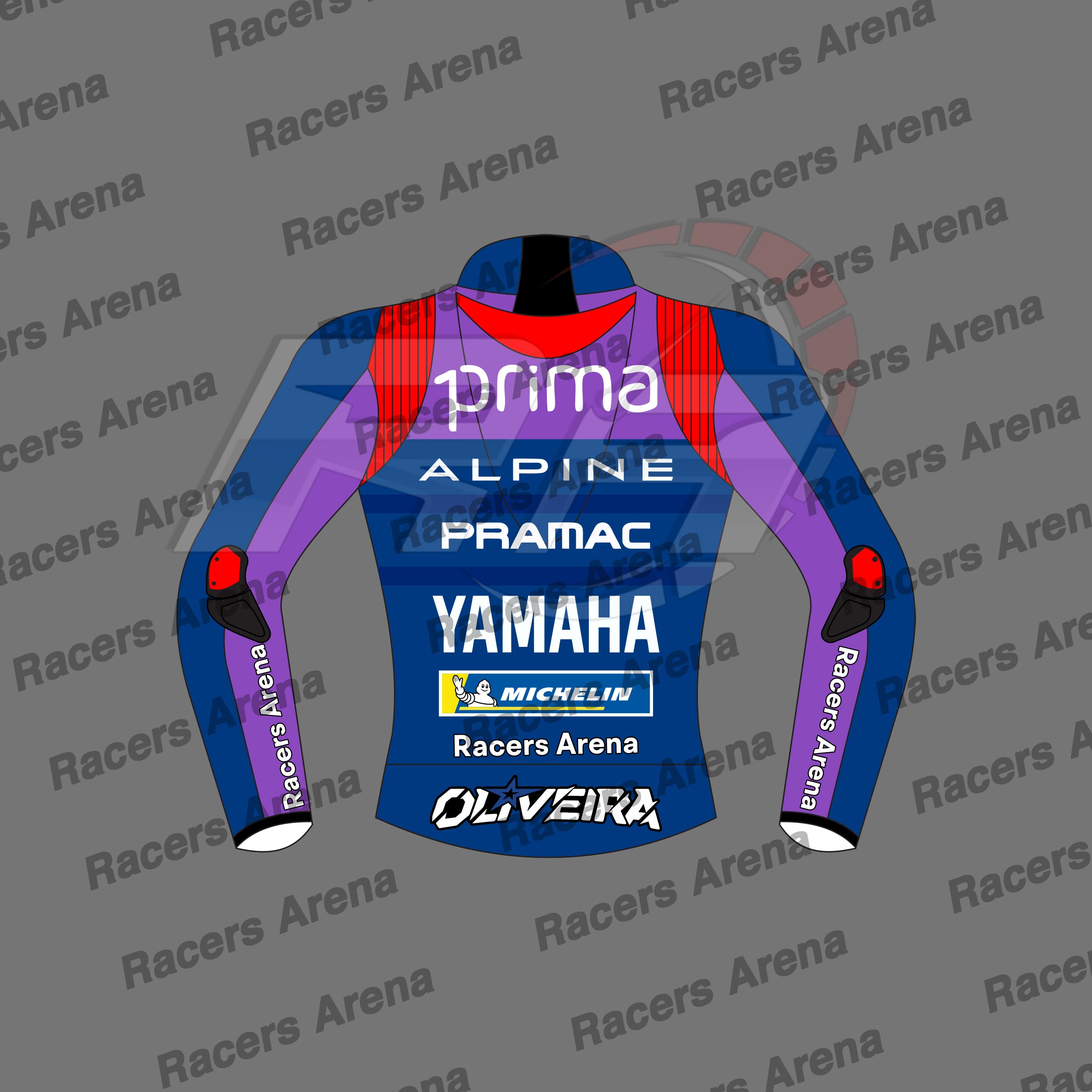 Miguel Oliveira Pramac Motogp 2025 Motorbike Leather Race Jacket Back