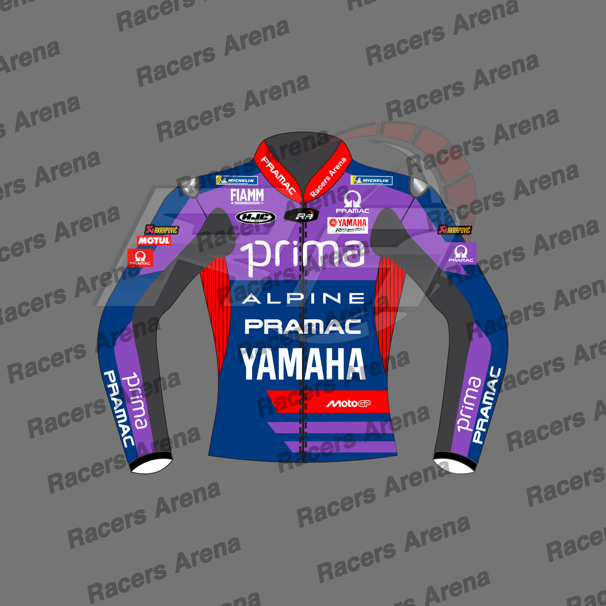 Miguel Oliveira Pramac Motogp 2025 Motorbike Leather Race Jacket Front