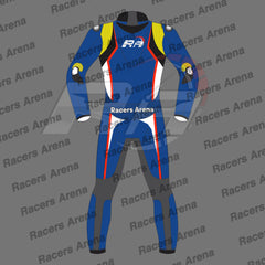 Racers Arena Apex Velocity Motorcycle Race Leather Suit Back